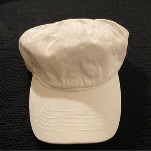 White adjustable baseball cap
